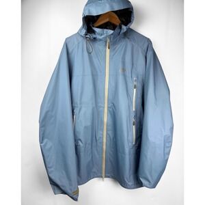 GoLite Gore-Tex Waterproof Rain Shell Jacket Mens XXL Blue Hooded Hiking Outdoor